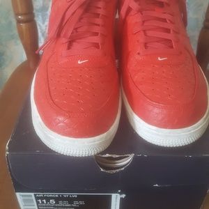 red sole air force 1